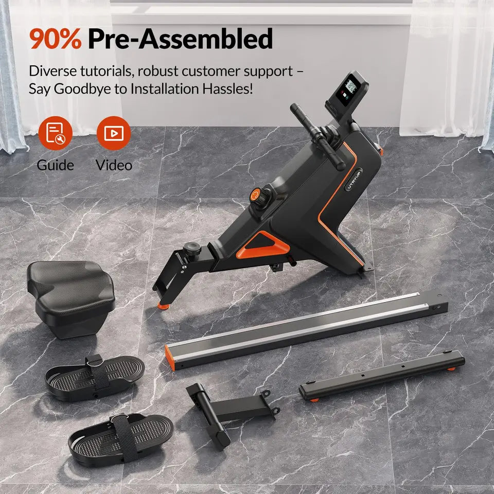 UTRYUP Magnetic Rowing Machines R05 Water Rower R10 16 Levels Quiet Resistance Foldable Compact Rowing Machine Home Gym Fitness