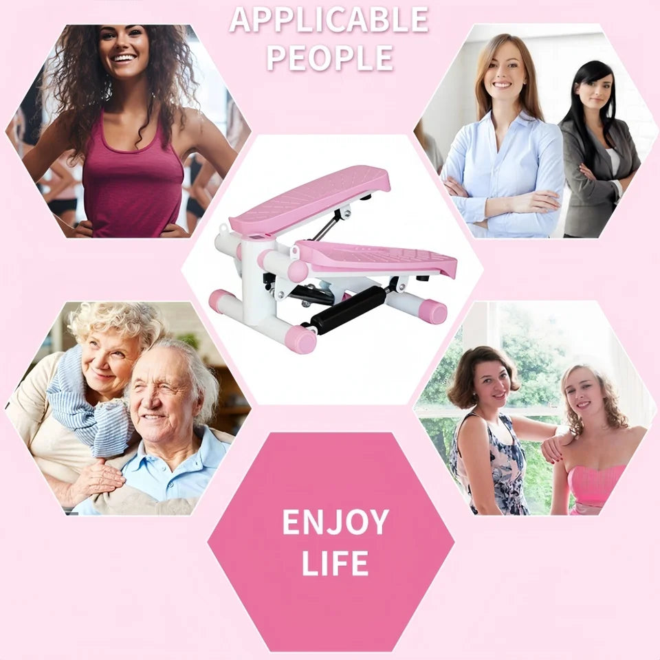 Mini Steppers for Exercise at Home, Stair Step Workout Machine, Full Body Cardio Equipment
