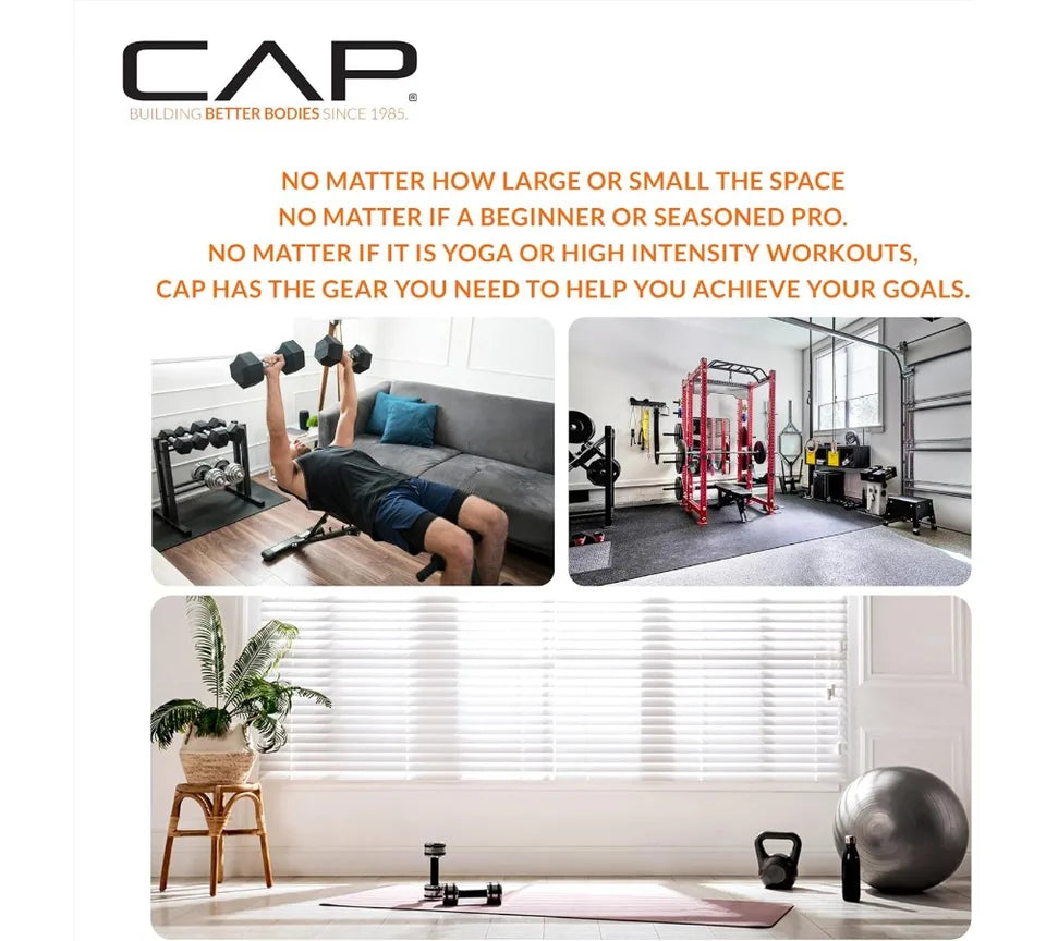 Coated Hex Dumbbell Set | Multiple Weights 3-50lb | Home Gym Strength Training Equipment